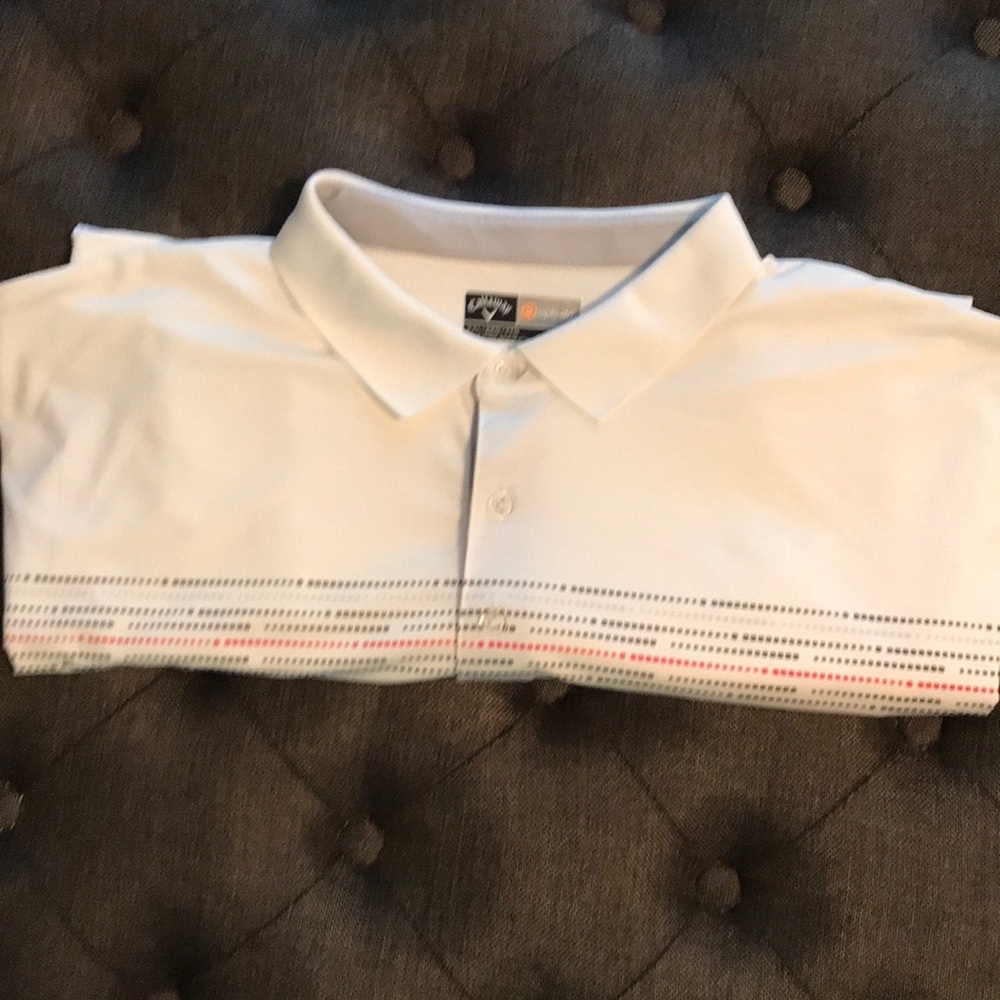 Callaway white collared short sleeve golf shirt